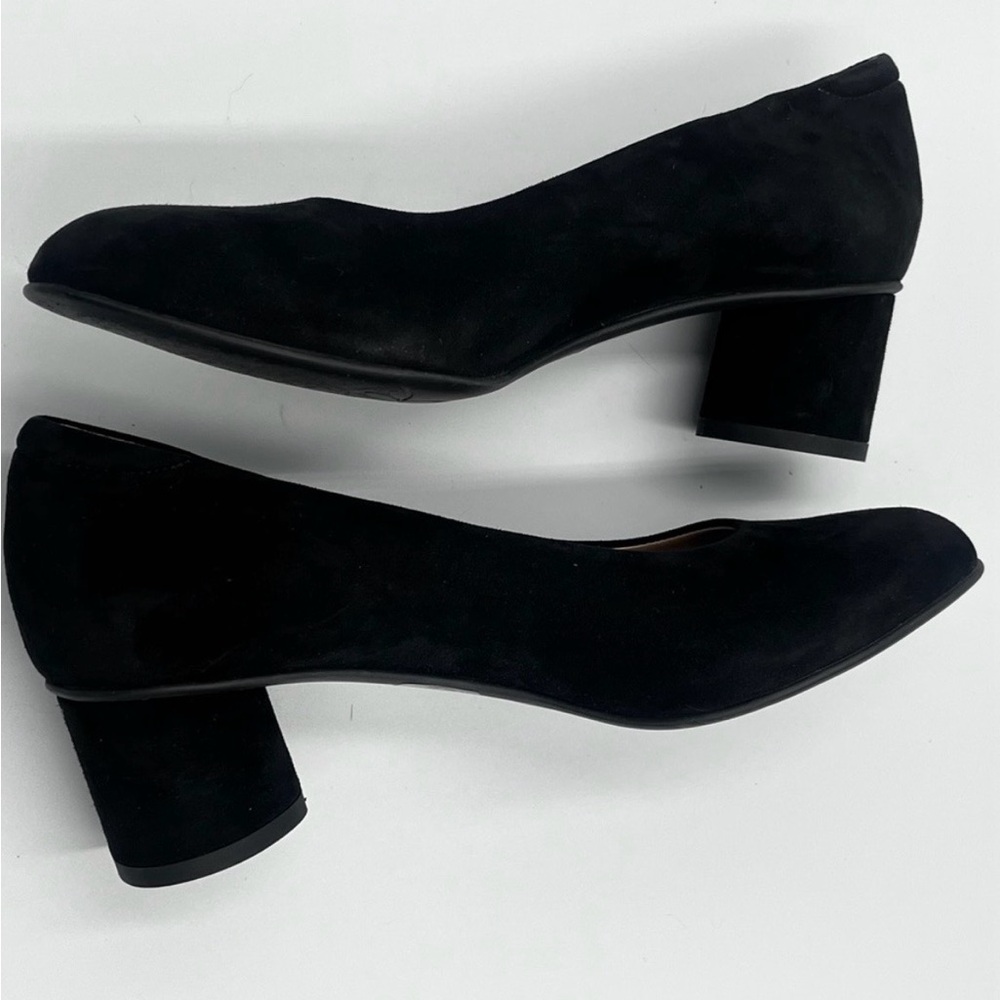 BeautiFeel Black Suede Block Heels, 38 (7.5-8)